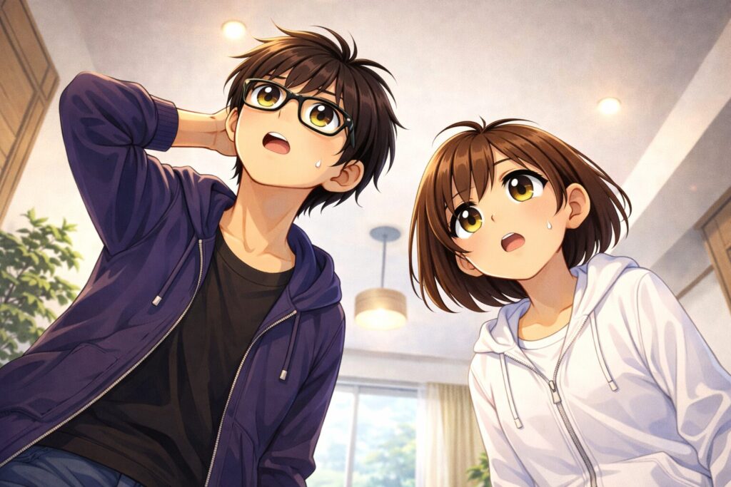 新築に戸惑う二人